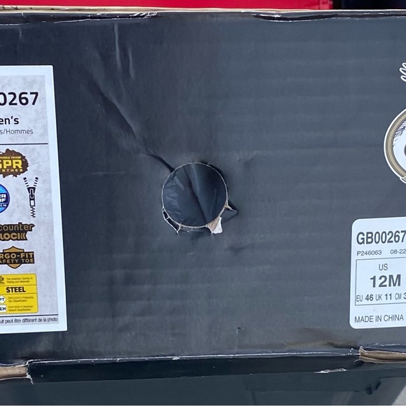 Georgia Boot Carbo-Tec LT Steel Toe Waterproof Pull On Work Boot Black & Brown. - Picture 7 of 9